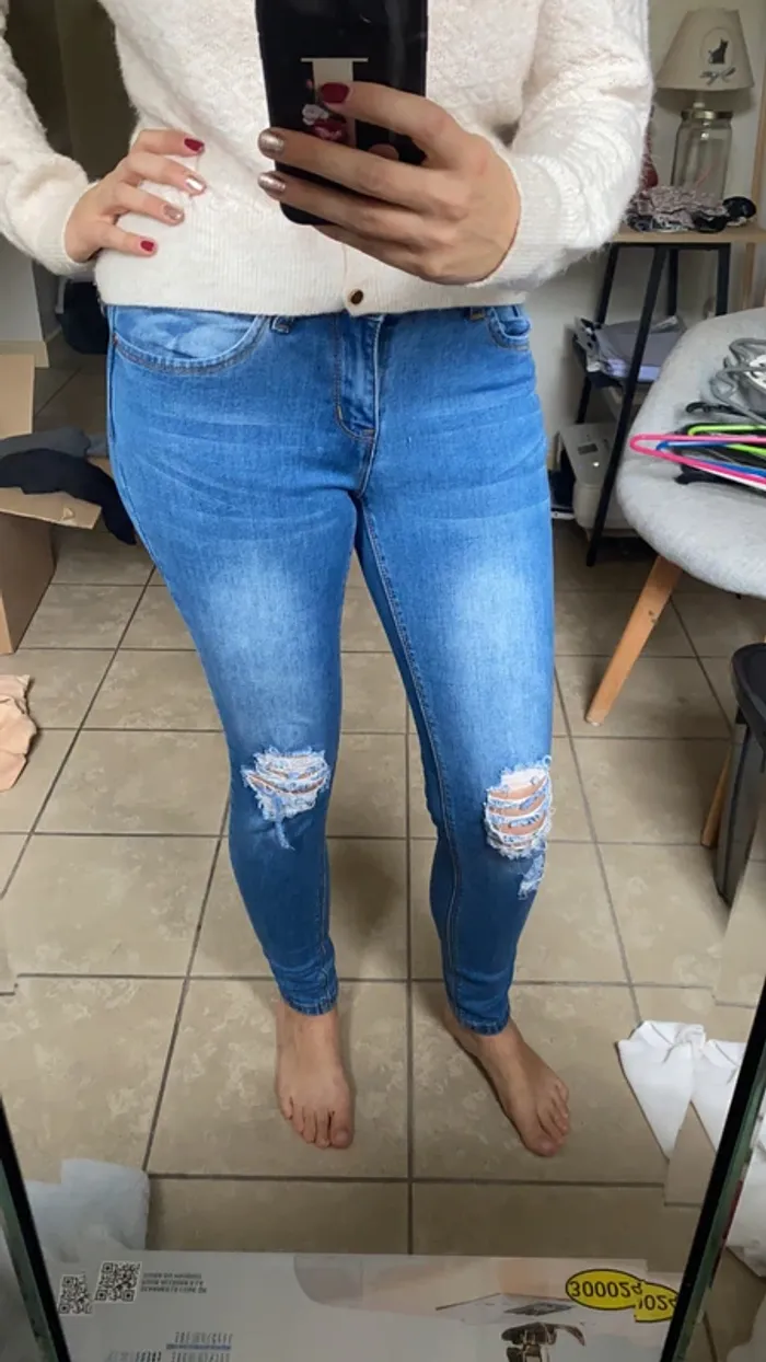 Jean déchiré skinny