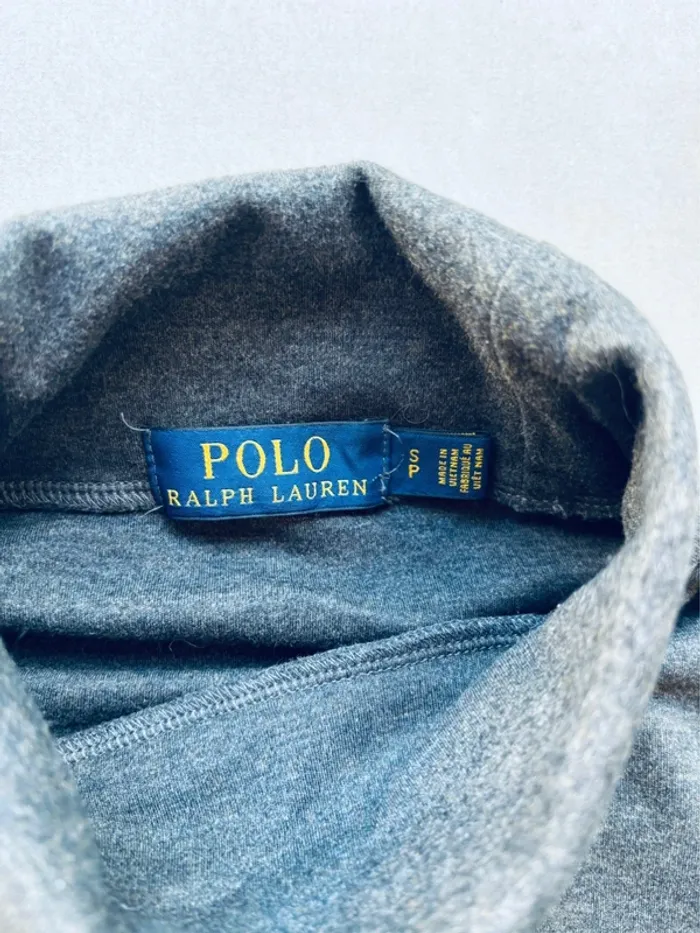 T-shirt homme col roulé manches longues gris anthracite Ralph Lauren - photo numéro 3