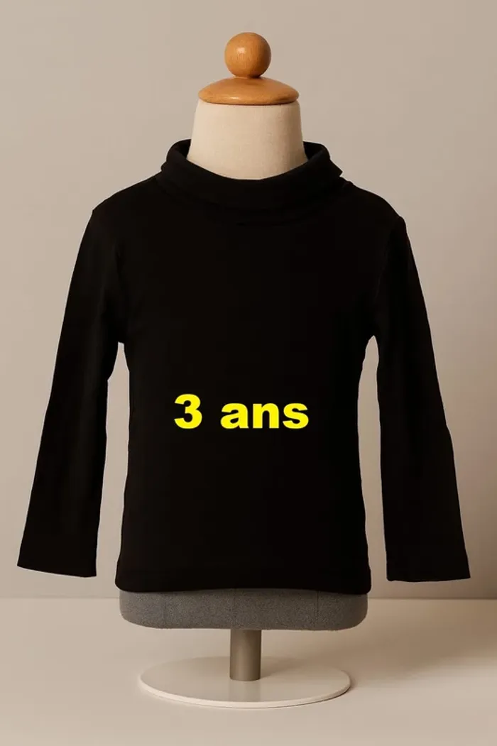 Sous pull noir Kiabi Taille 3 ans