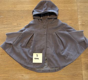 Manteau cape verbaudet enfant fille 5 ans