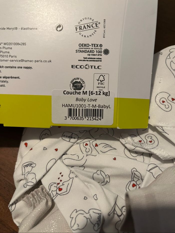 Couche lavable Hamac Paris M neuve - photo numéro 2