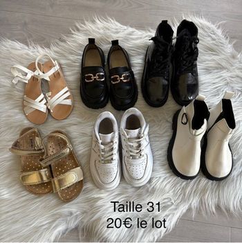 Lot de chaussures fille pointure 31