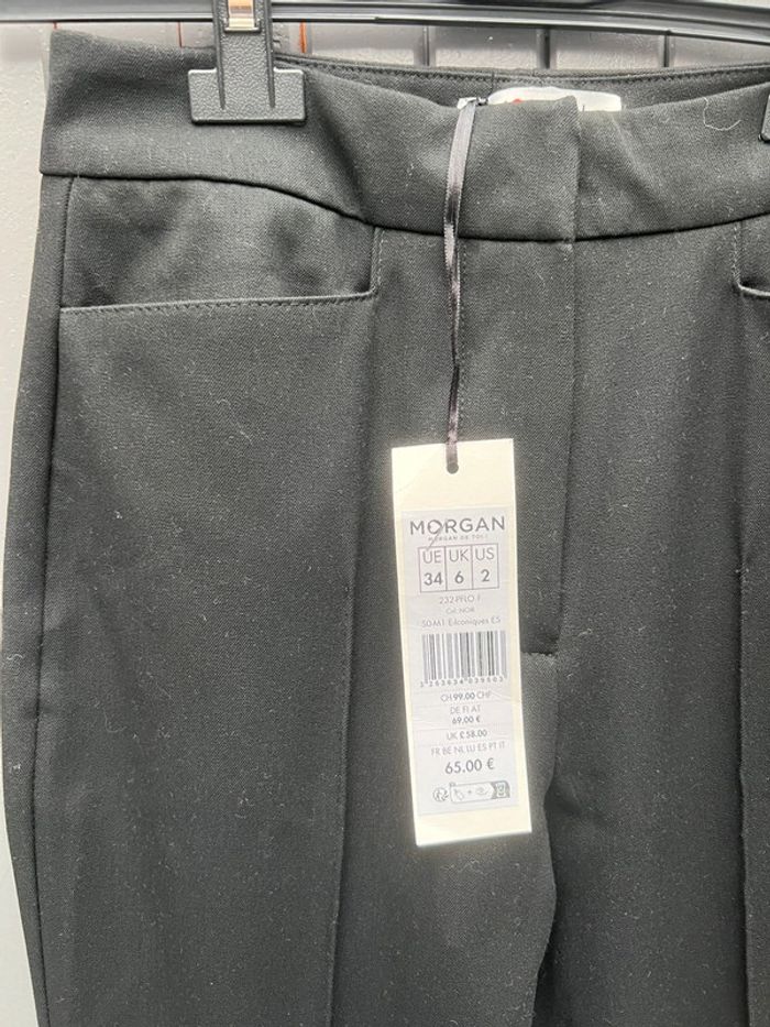 Superbe pantalon noir morgan neuf taille 34 - photo numéro 2