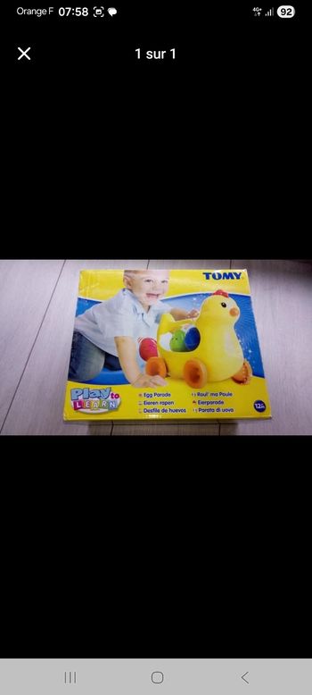 Poule tomy jouet neuve