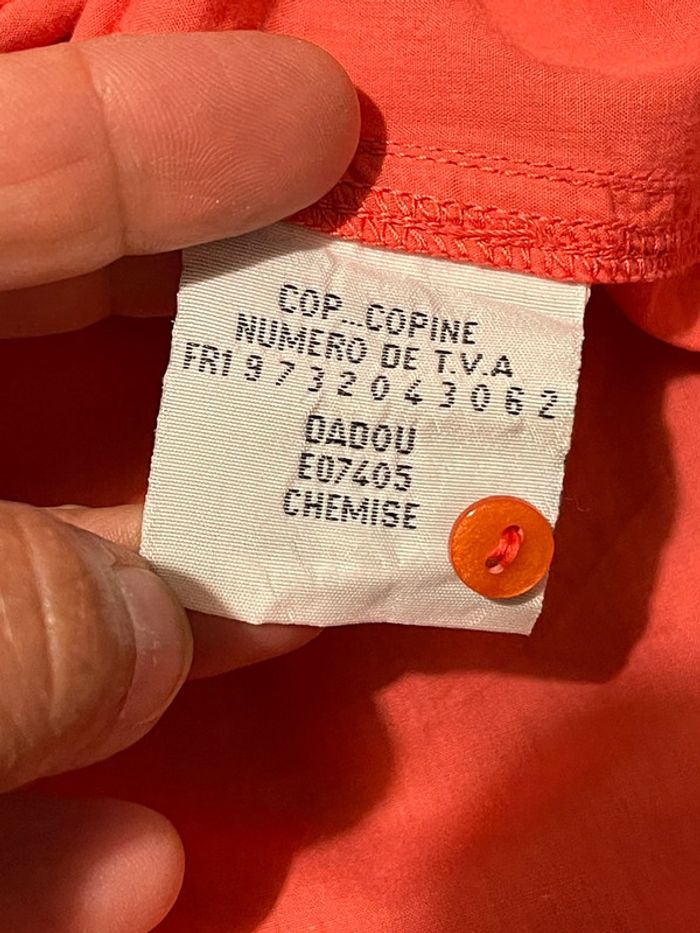 Chemise longue / Tunique rose / robe - Cop copine - T. 40 - photo numéro 6