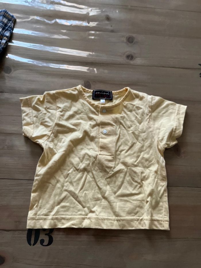 T-shirt jaune 6 mois