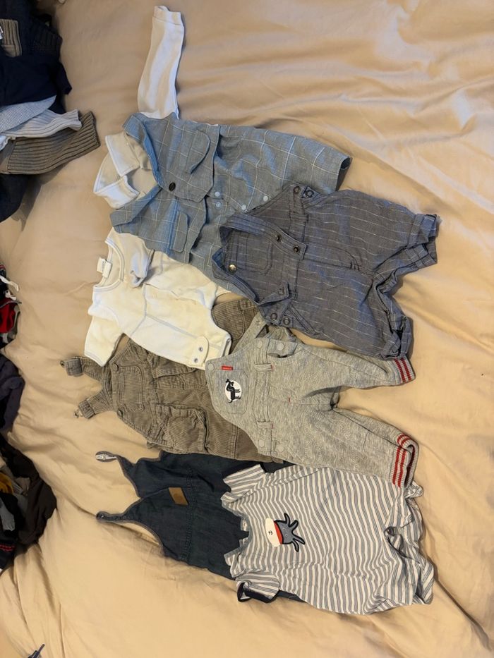 Lot de combinaisons et salopettes garçon 3 mois - photo numéro 2