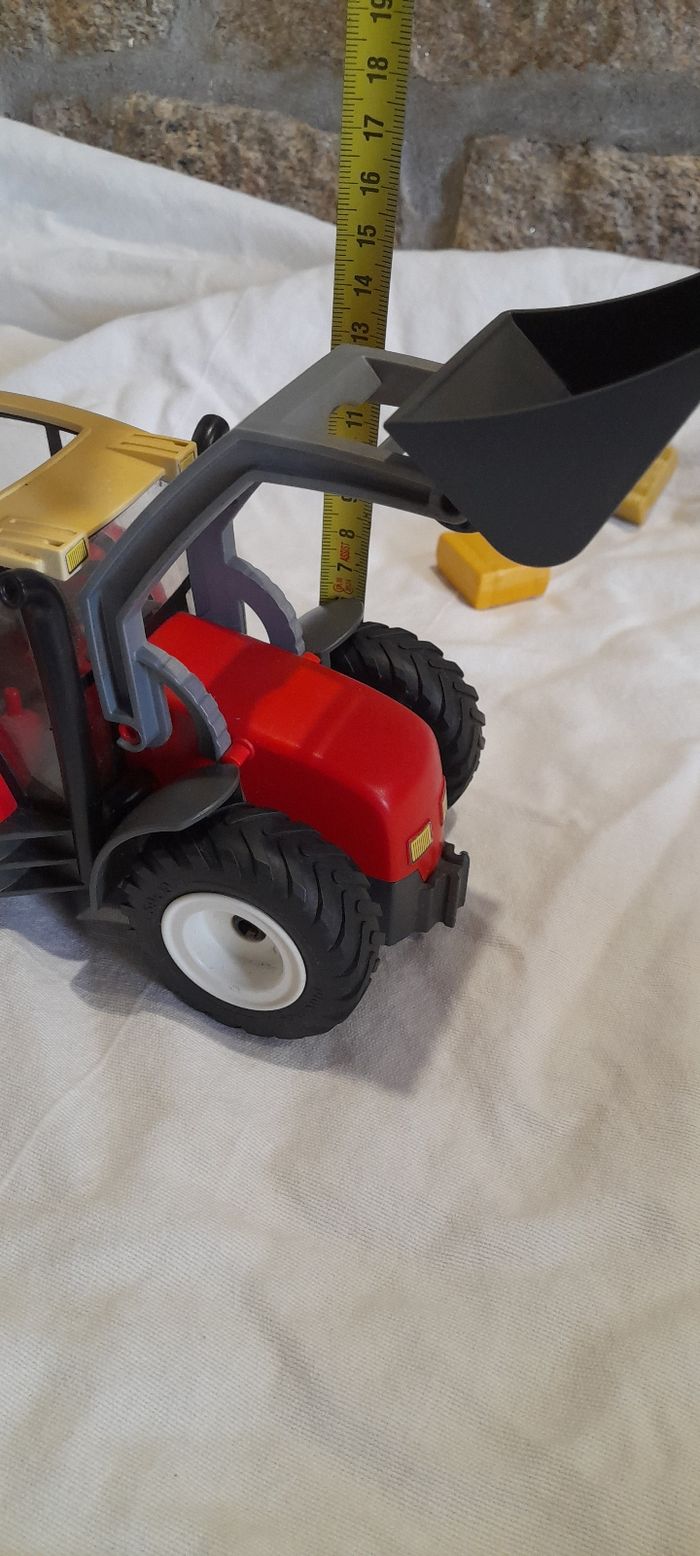 Tracteur rouge et gris playmobil - photo numéro 10