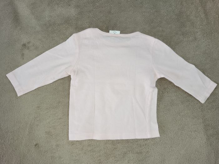 Lot de 4 t-shirts manches longues fille 9 mois - photo numéro 3