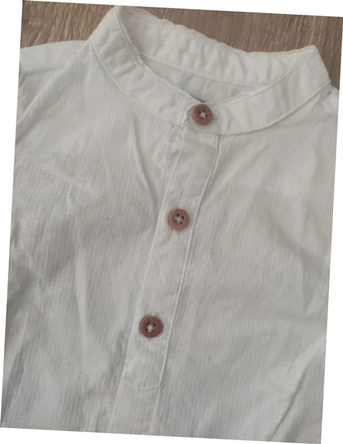 Chemise blanche mon premier major 9 mois - photo numéro 3