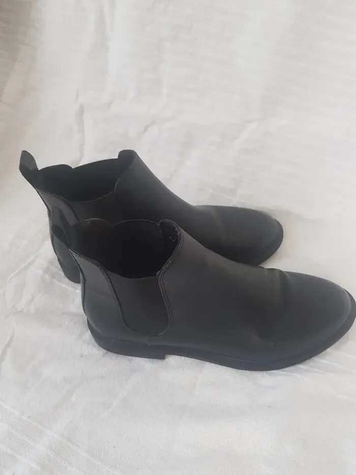 Bottine Cuir Noir Femme Taille 37 - photo numéro 3