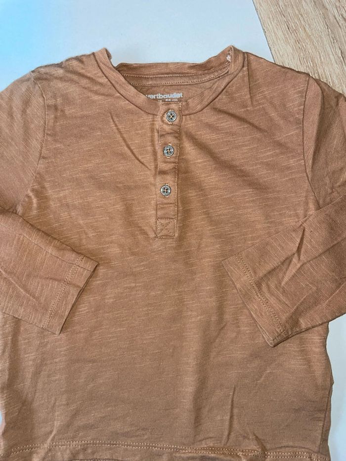 Chemise garçon 2 ans Sergent Major + t-shirt ML - photo numéro 3