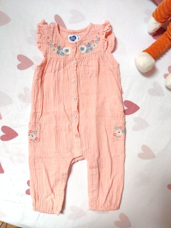 Combinaison bébé fille - 9 mois - Très bon état - Mots d'enfants