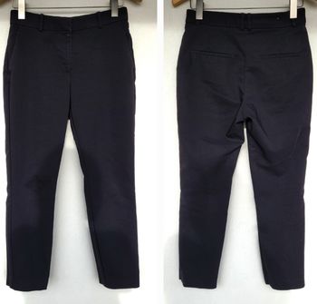 H&M Pantalon Noir TM/TFr38-Noir-Coupe Ajustée&Taille Elastiquée