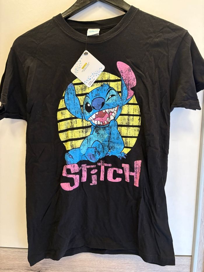 T-shirt Stitch Disney – Noir – NEUF avec étiquette