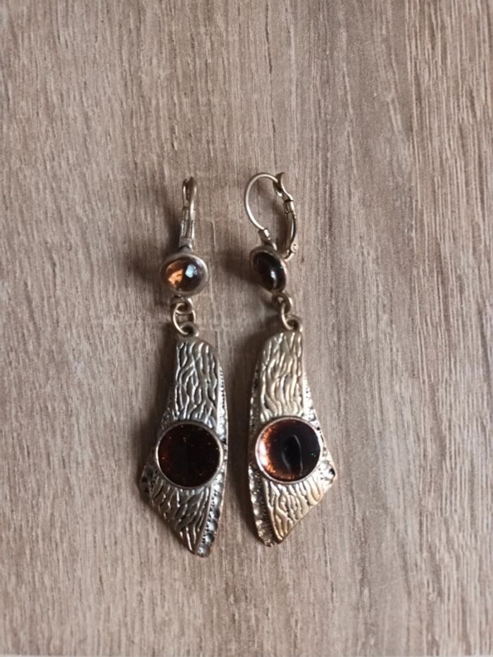 Boucle d'oreille doré
