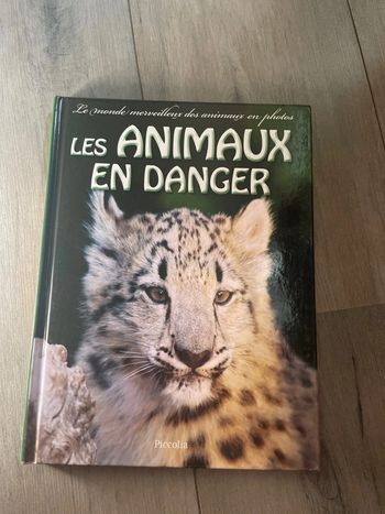 Livre les animaux en danger