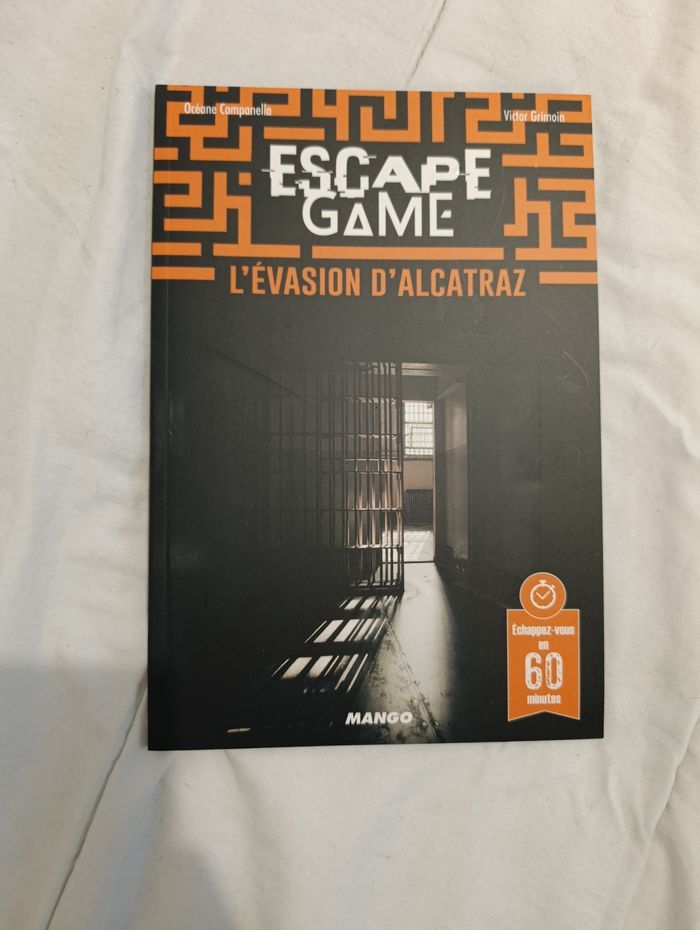 Livre de jeu d'escape game l'évasion d'Alcatraz - photo numéro 1