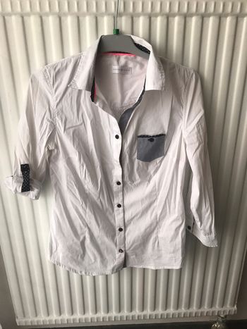 Chemise blanche manches 3/4