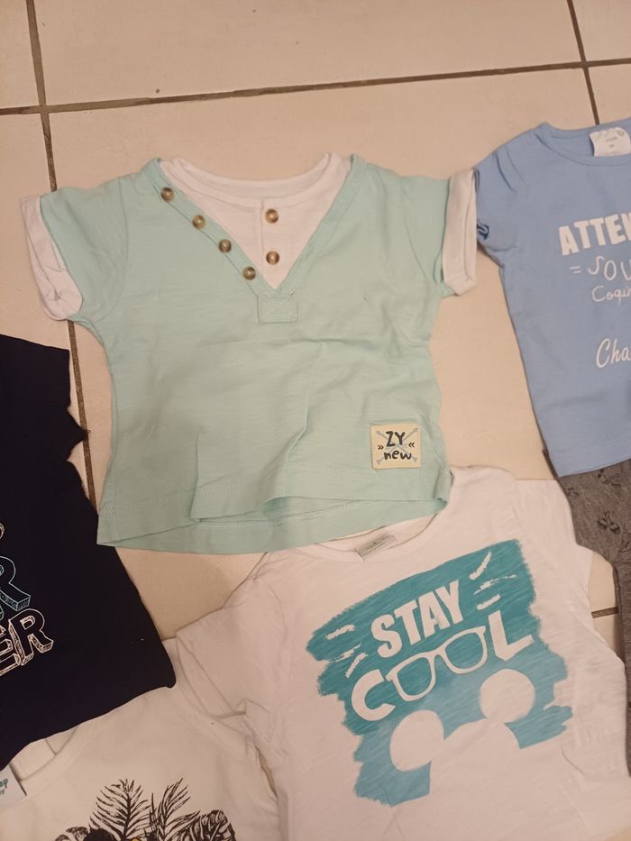 Lot 13 tee shirt manches courtes bébé - photo numéro 4