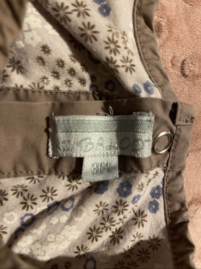 Robe marron taille 3 mois - photo numéro 2