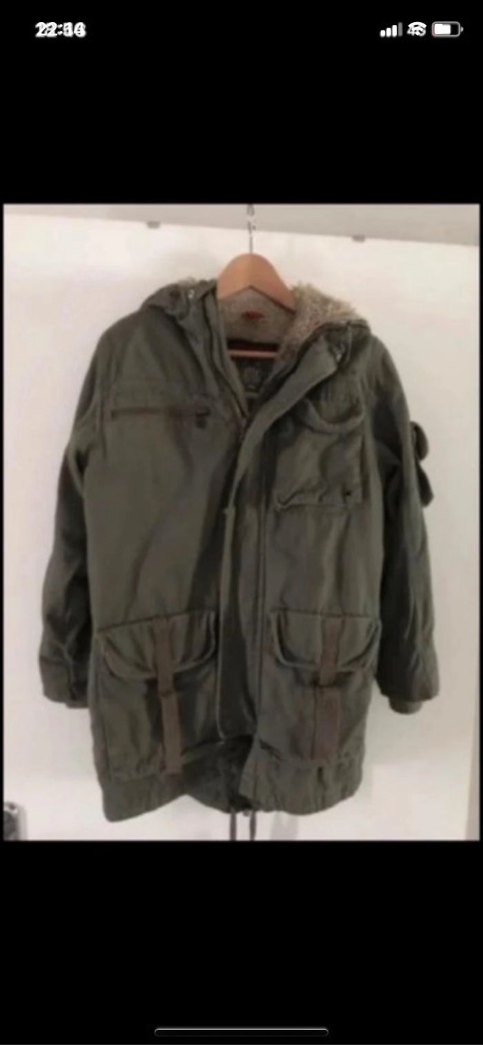 ZARA manteau kaki 13/14 ans