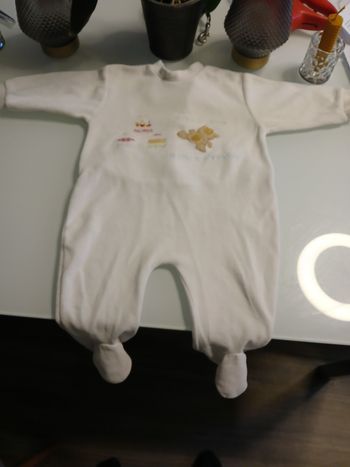 PYJAMAS VELOUR BLANC