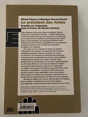 le président des riches - pinçon-charlot (essai politique sarkozy)