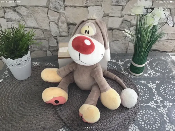 Vintage grande peluche bibombl diddl - photo numéro 2