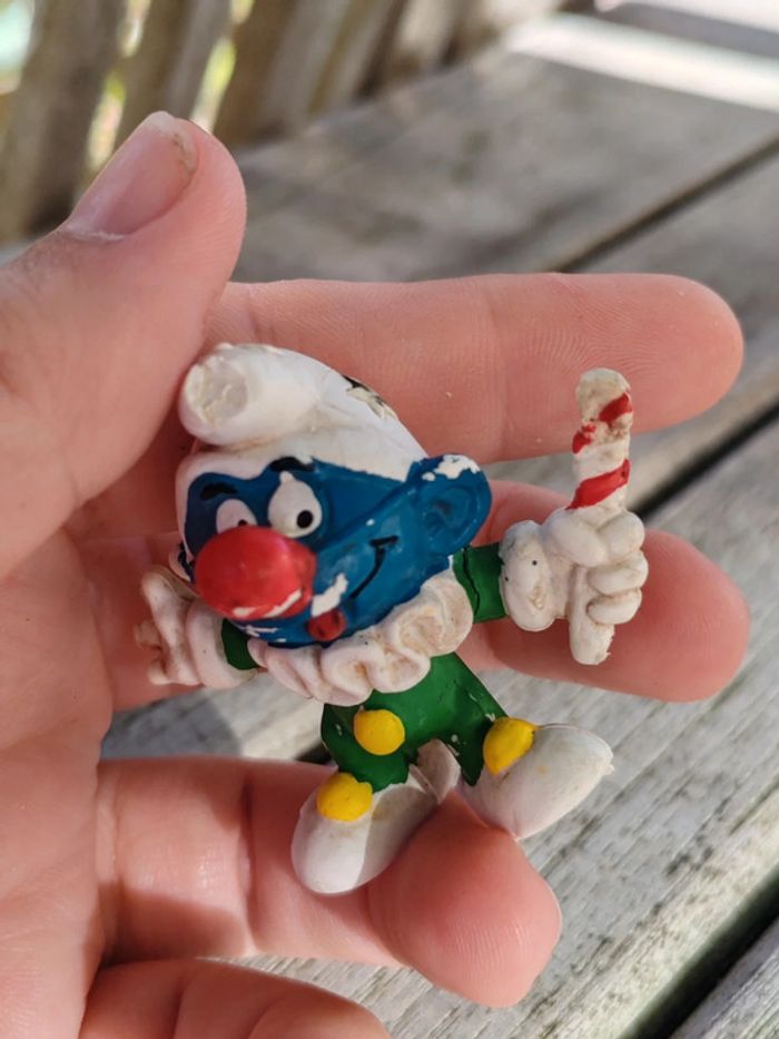 Figurine Schtroumpfs clown vintage - photo numéro 8