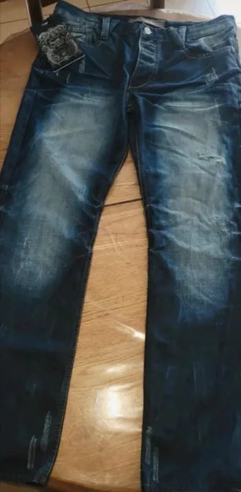 Jeans homme neuf Justing effet usé