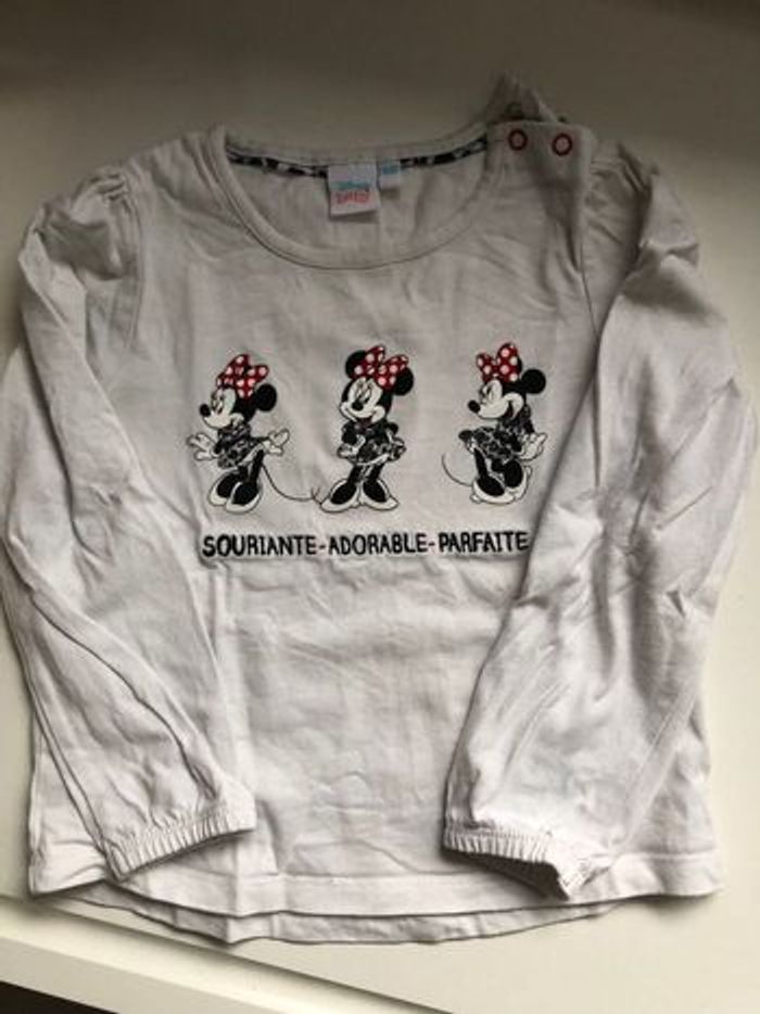 T shirt manches longues Disney Minnie