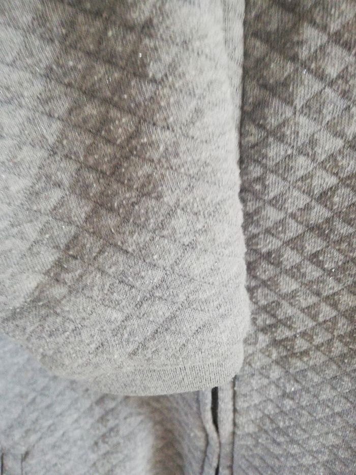 Veste zippé gris légèrement pailletés - photo numéro 4