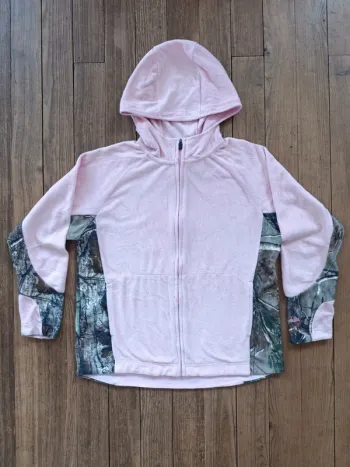 Veste polaire a capuche rose Gamehide camo realtree XL