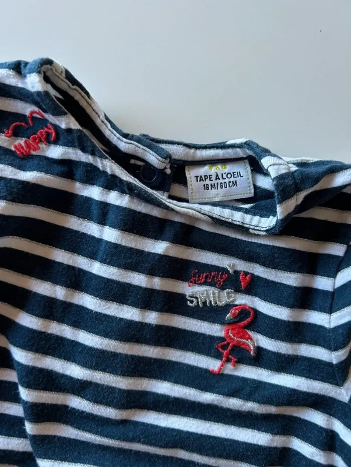 Robe manches longues marinière - photo numéro 2