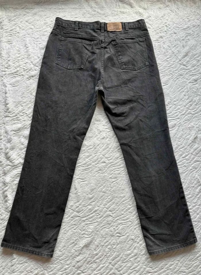 Jean Levi’s 619 regular straight droit taille haute gris anthracite 80/90s vintage Canada W36 XL/46 - photo numéro 10