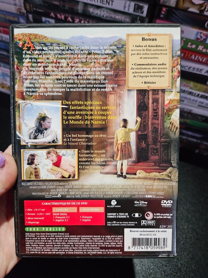 Dvd Le monde de NARNIA chapitre 1 - photo numéro 2