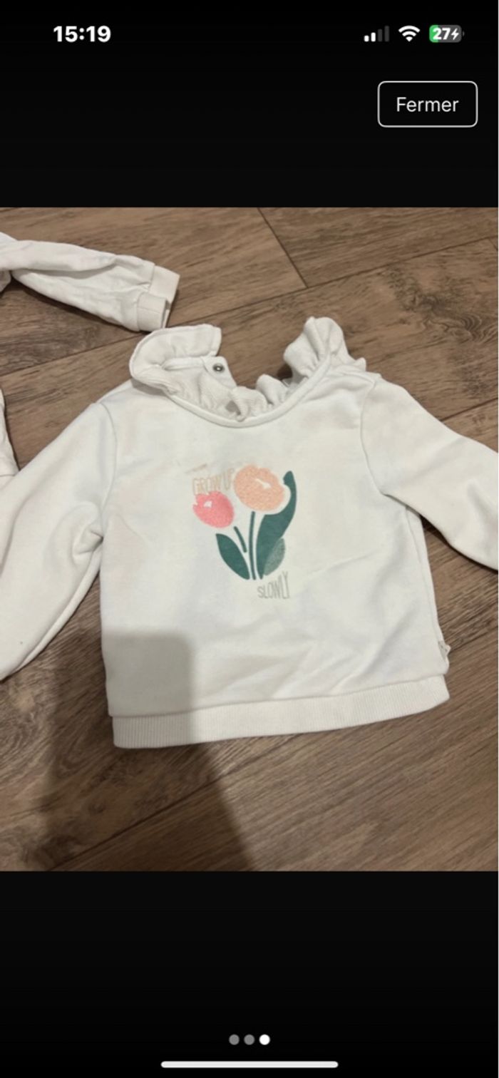 Lots de t-shirt manches longues plus pull - photo numéro 9