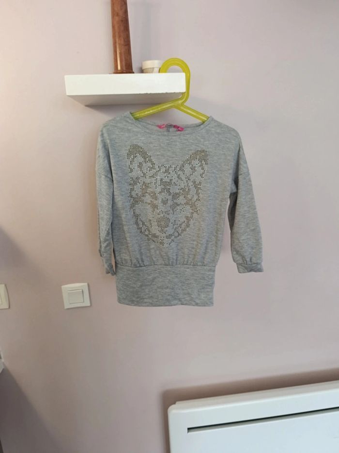 Magnifique Pull à strass Punkidz 5 ans
