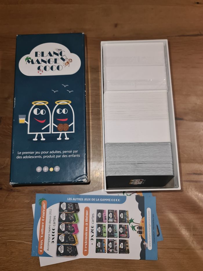 Jeu de cartes Blanc Manger Coco dont 2 paquets encore sous cellophane
