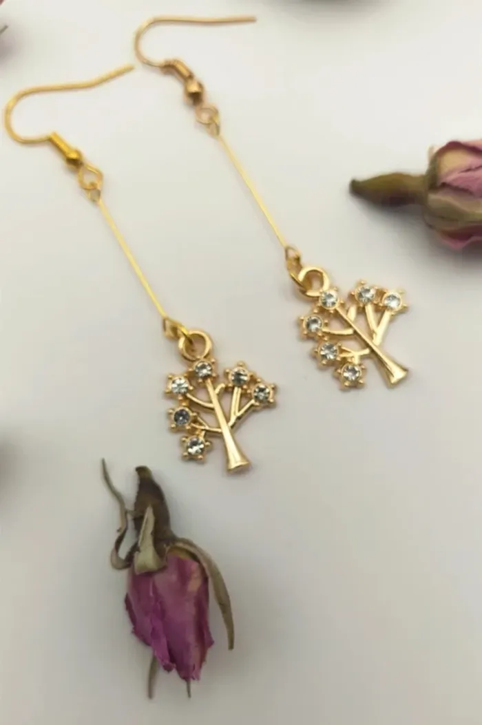 Boucles d'oreilles arbre - photo numéro 4