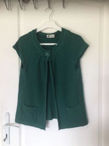 Gilet vert bouteille Kwoman 38
