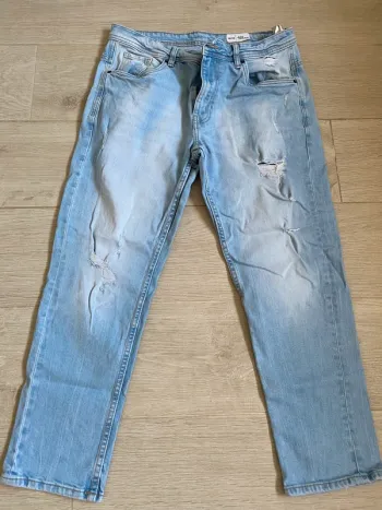 Jeans troué bleu clair Jean Pascale