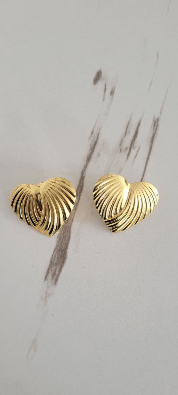 Boucles d'oreilles cœur - photo numéro 2
