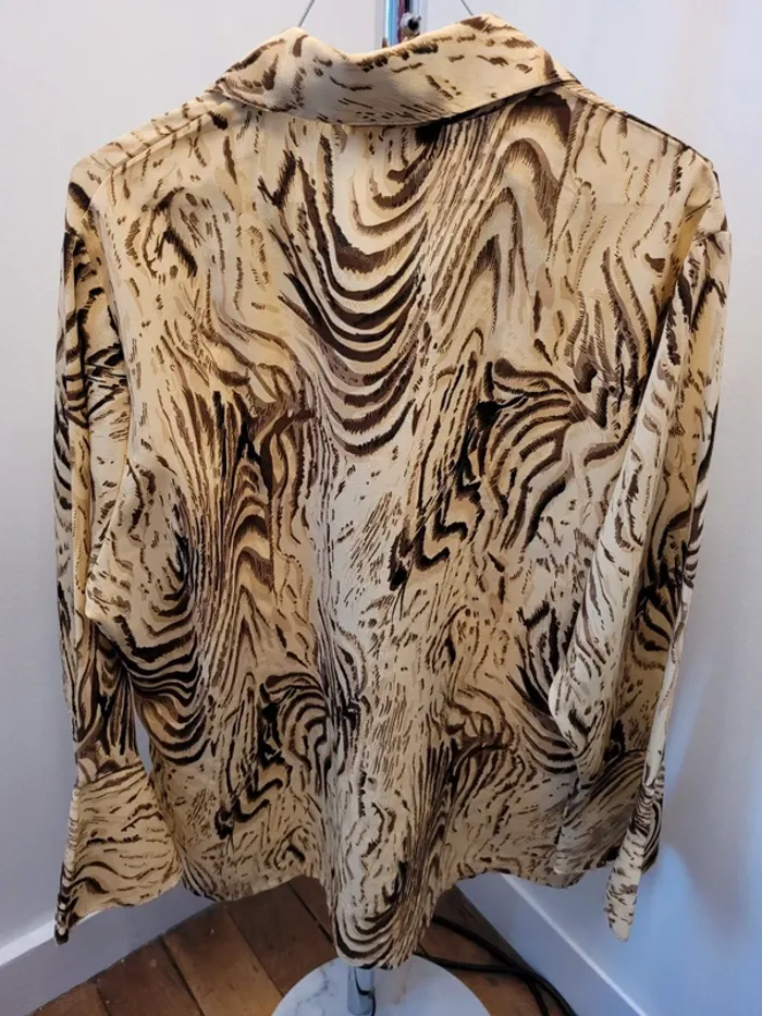 Chemise imprimée - manches bouffantes - Taille 48 - photo numéro 4