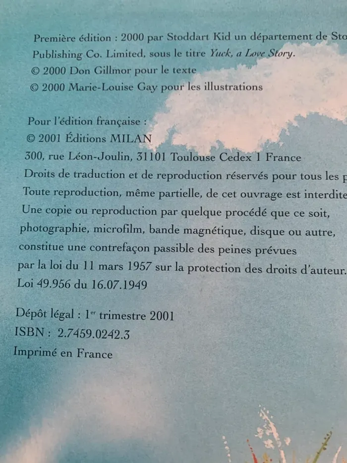 Beurk ! Une histoire d’amour – Don Gillmor & Marie-Louise Gay - photo numéro 3