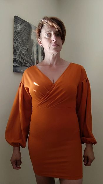 Robe manches longues bouffantes t 38