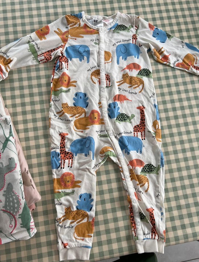 Lot de 3 pyjamas H&M 92cm