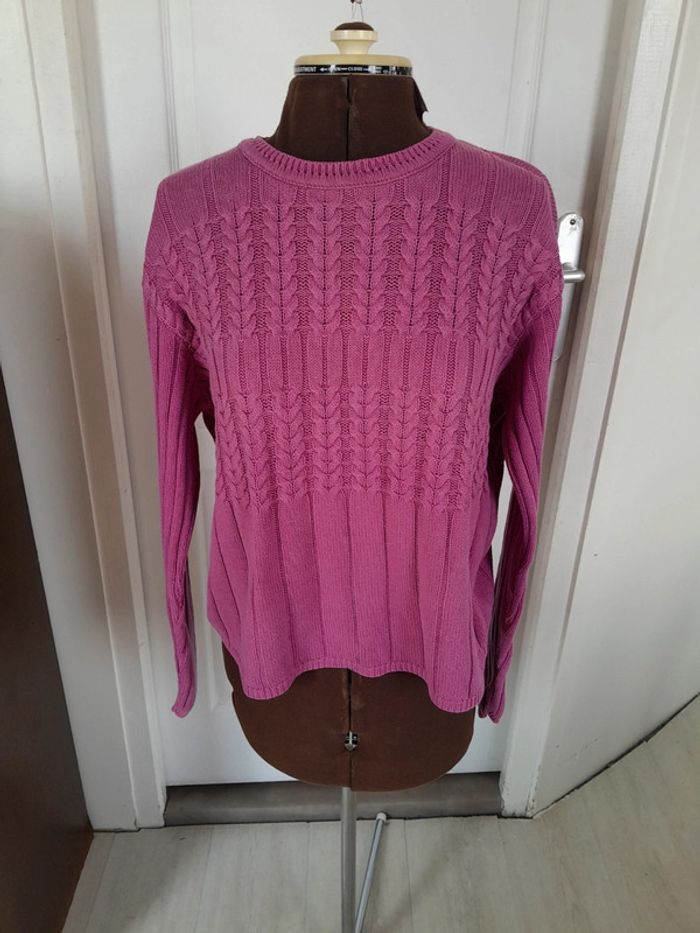 Petit pull coton torsadé printemps Talbots petites