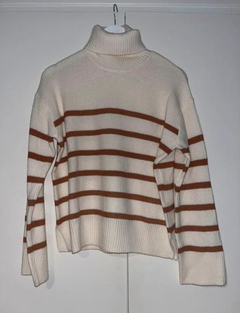 pull col roule marinière